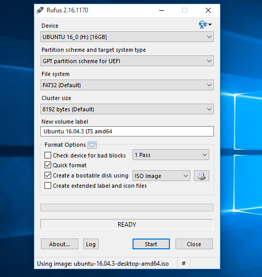 unetbootin for windows 10 iso